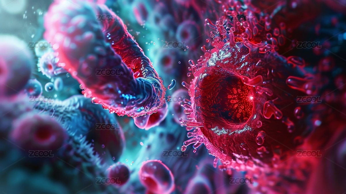 病毒細(xì)胞創(chuàng)意插畫（主預(yù)覽-4974775） - 未分類 - 站酷設(shè)計(jì)師云眸視覺原創(chuàng)素材 - 站酷ZCOOL