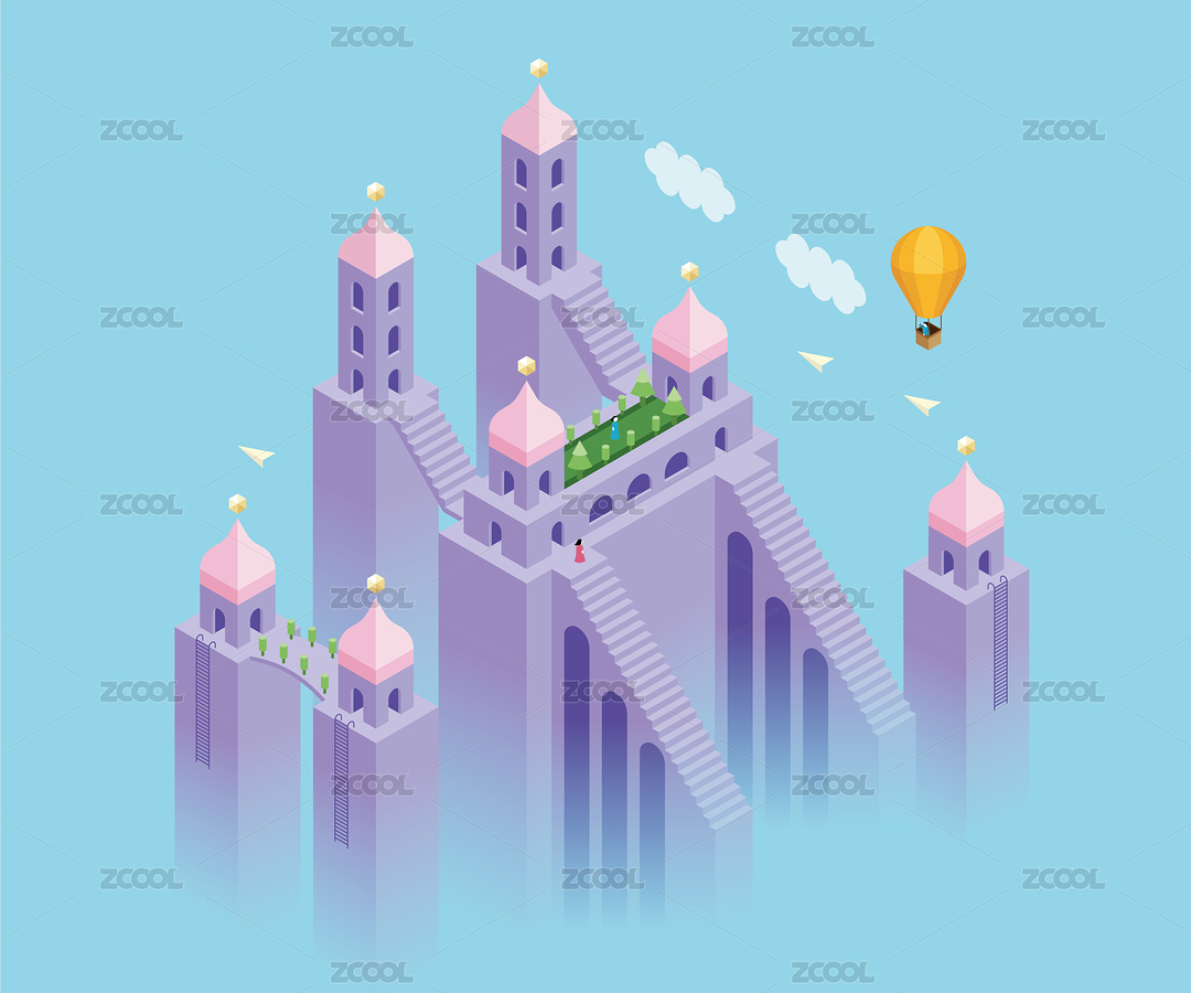 纪念碑谷风格插画（主预览-5247877） - 未分类 - 站酷设计师召召召召召原创素材 - 站酷ZCOOL