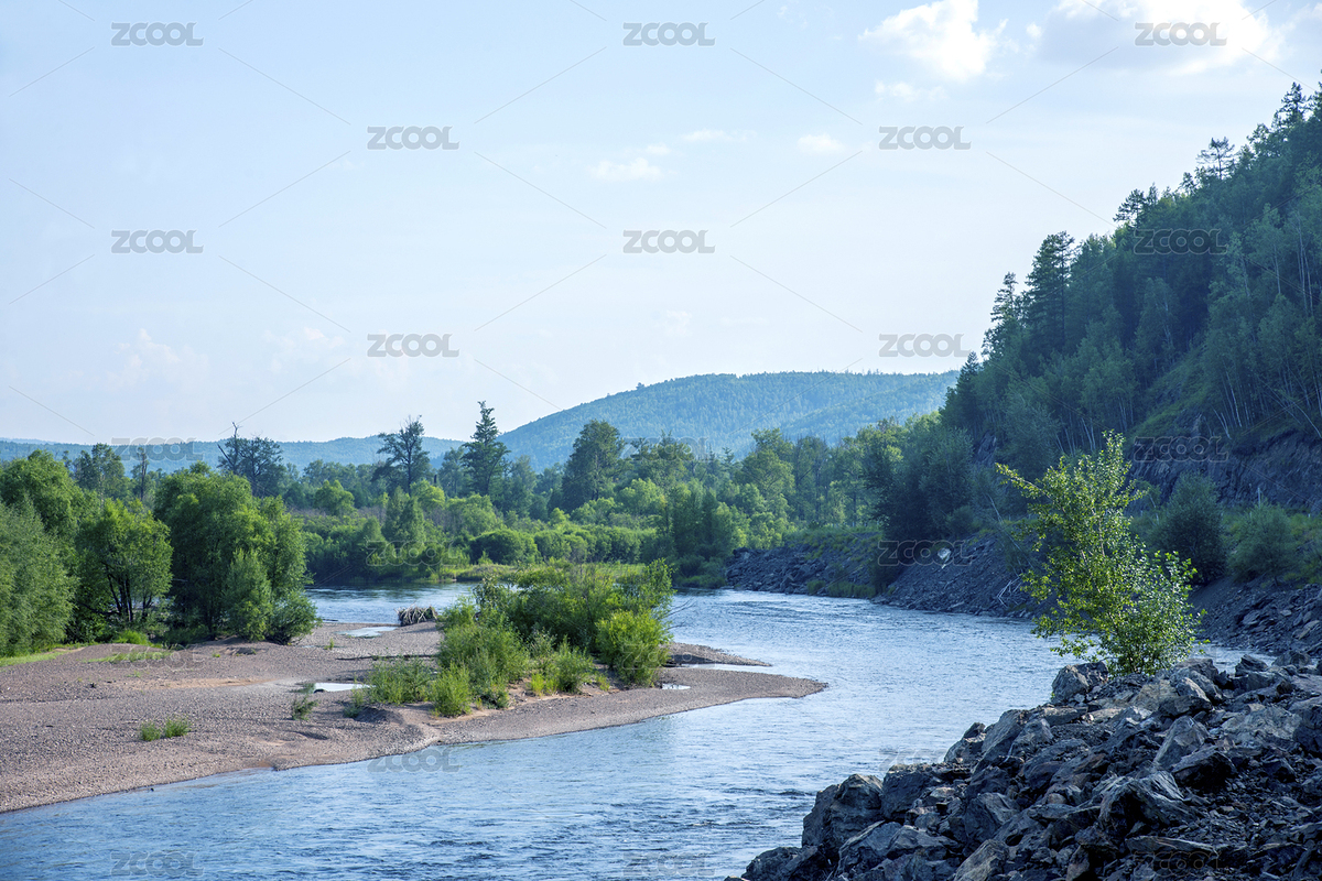 大兴安林地区满归镇激流河畔（主预览-7918968） - 未分类 - 站酷设计师小聊绅士原创素材 - 站酷ZCOOL