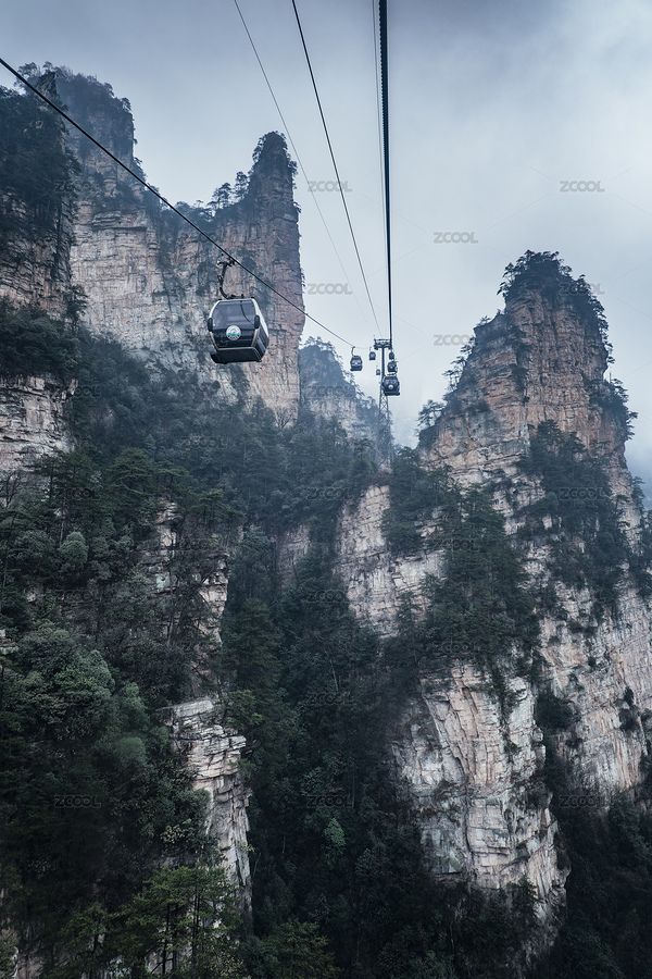 湖南张家界武陵源石英砂岩峰林索道自然风光（主预览-9358743） - 未分类 - 站酷设计师陈小羊Timeline原创素材 - 站酷ZCOOL