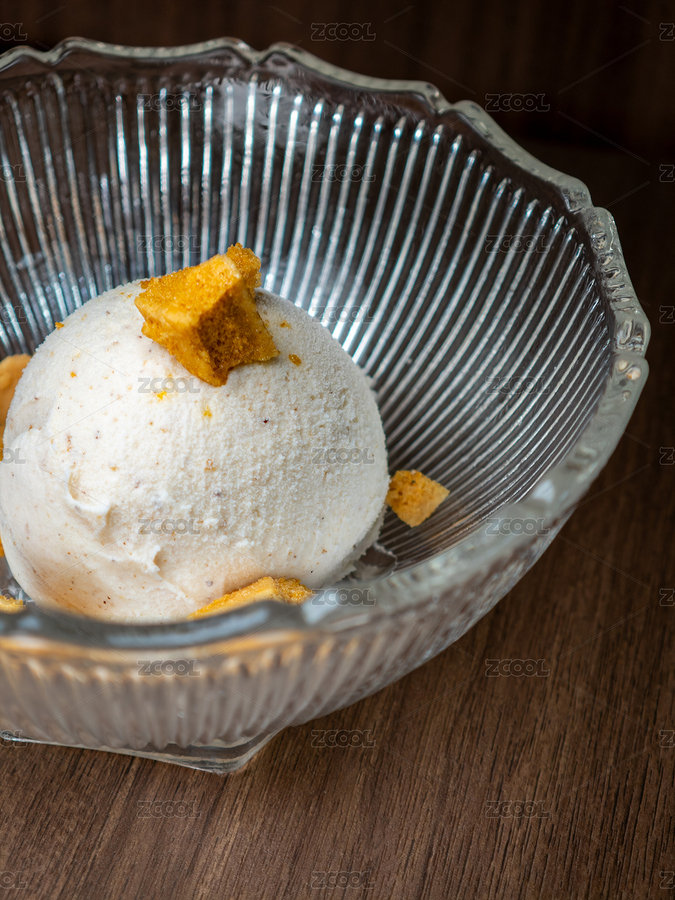 搭配香脆蜂巢糖的白米口味冰淇淋球（主預覽-12023655） - 未分類 - 站酷設計師STC炳權原創(chuàng)素材 - 站酷ZCOOL