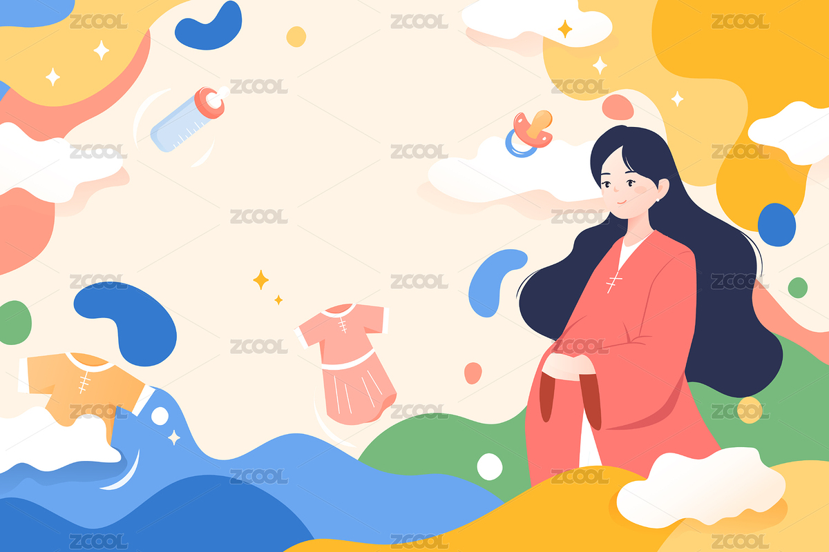 母婴矢量插画（主预览-2833701） - 未分类 - 站酷设计师keeein原创素材 - 站酷ZCOOL
