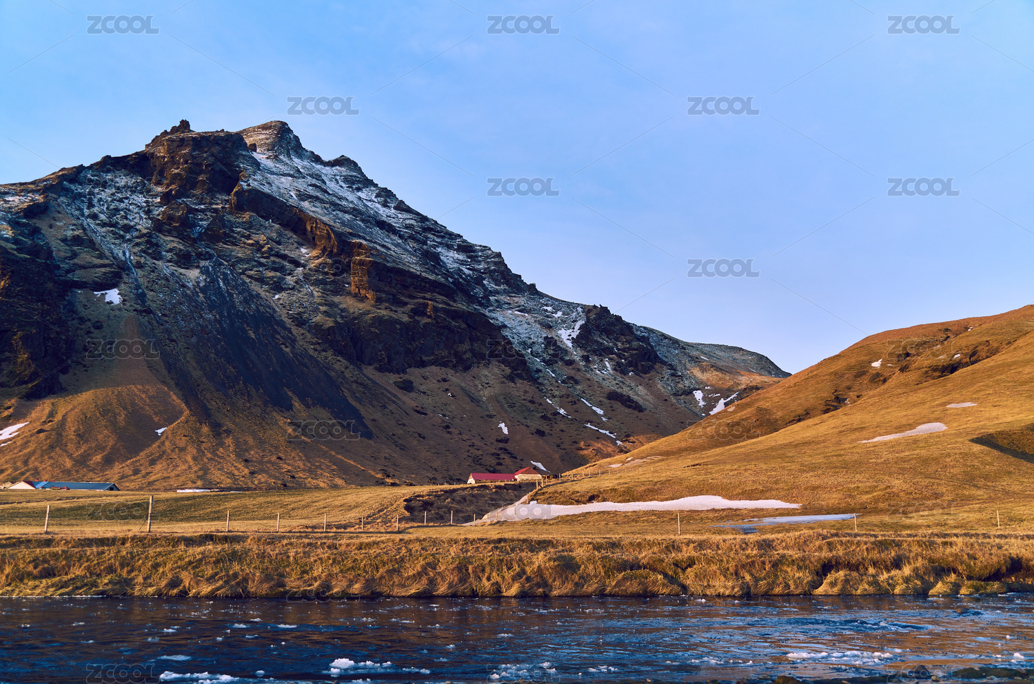 Landscape near the Skoga River - South Iceland