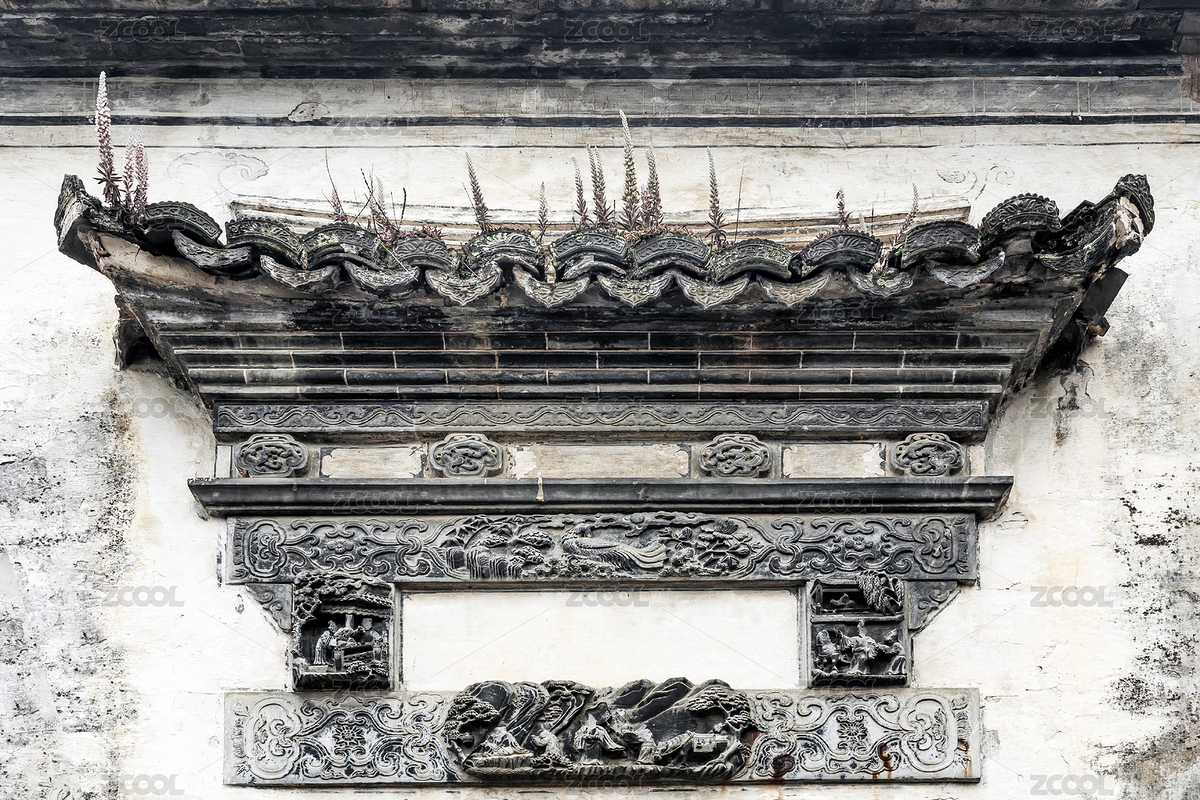 徽派古民居磚雕門罩（主預(yù)覽-3892196） - 未分類 - 站酷設(shè)計師秋影隨風(fēng)原創(chuàng)素材 - 站酷ZCOOL