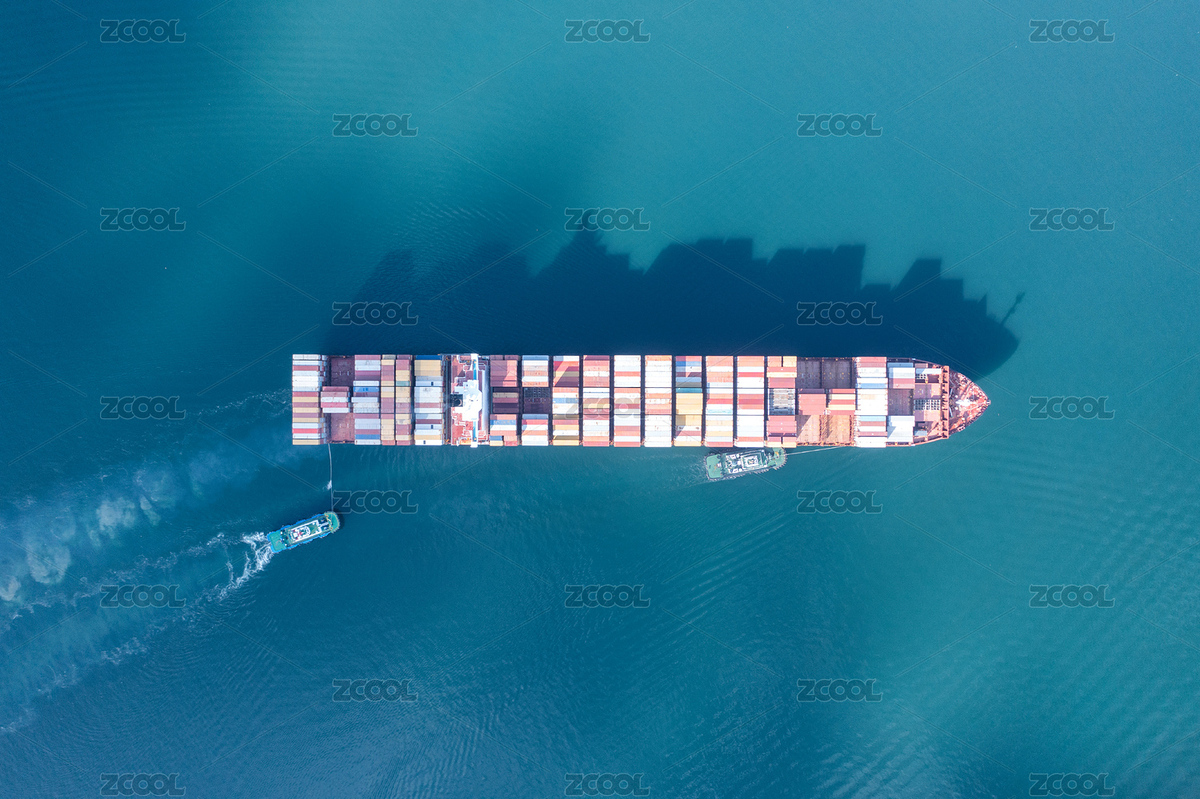 深圳鹽田港行駛中的集裝箱船（主預覽-12799833） - 未分類 - 站酷設計師小神仙628原創(chuàng)素材 - 站酷ZCOOL