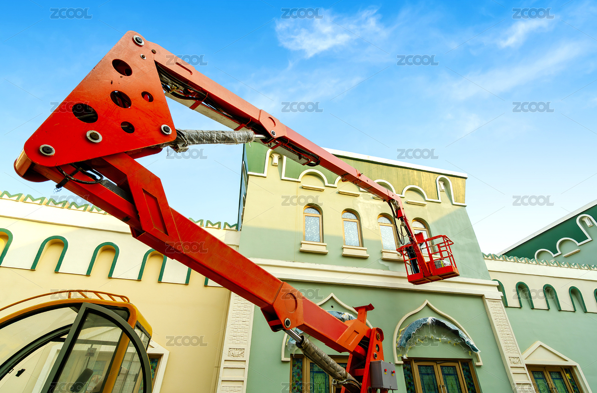 作业中的高空作业车（主预览-9090401） - 未分类 - 站酷设计师gyn9037原创素材 - 站酷ZCOOL