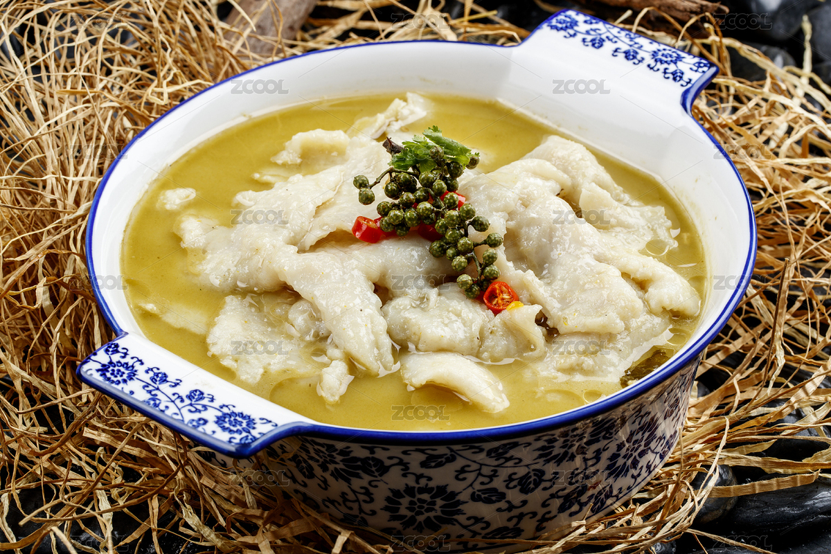 青花瓷盆裝的藤椒酸湯魚片（主預覽-5327722） - 未分類 - 站酷設計師藍太陽TNT原創(chuàng)素材 - 站酷ZCOOL