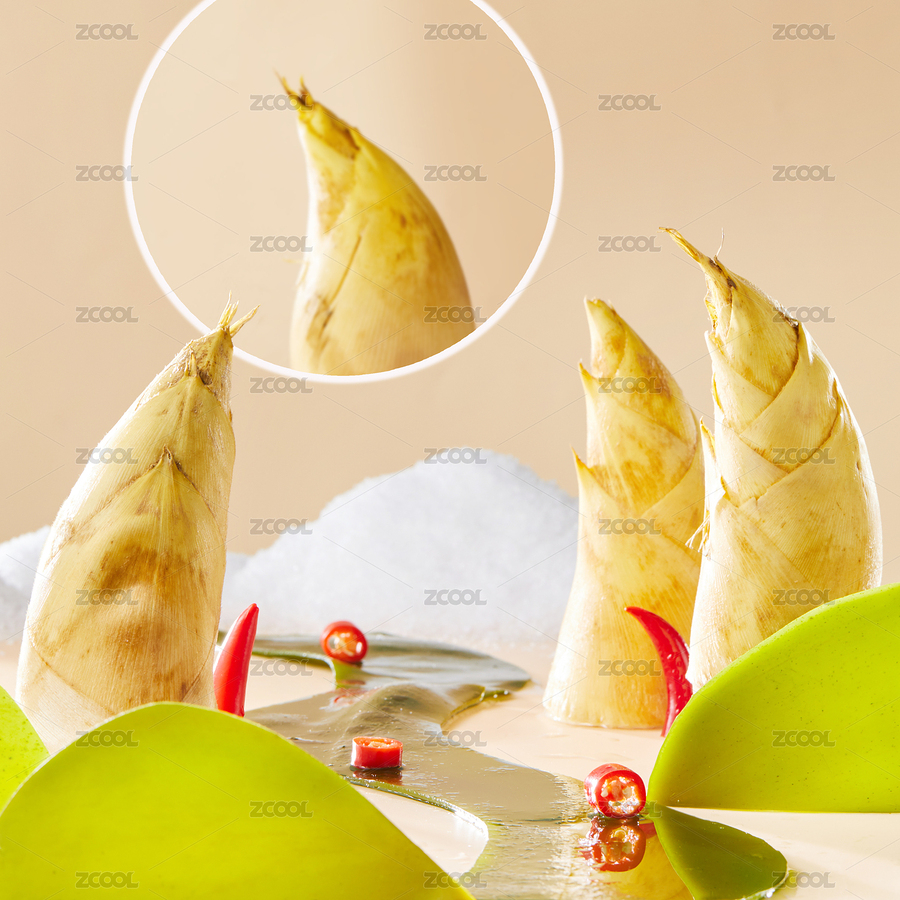 新鲜食材冬笋创意摆盘（主预览-12298942） - 未分类 - 站酷设计师江宝屾原创素材 - 站酷ZCOOL