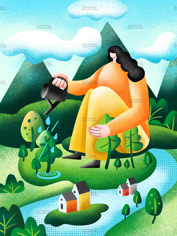 环保植树节（主预览-7677177） - 未分类 - 站酷设计师yanzi艷子原创素材 - 站酷ZCOOL