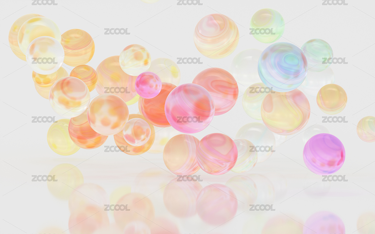 彩色玻璃球 3D渲染（主預(yù)覽-5247459） - 未分類 - 站酷設(shè)計師VinkFan原創(chuàng)素材 - 站酷ZCOOL