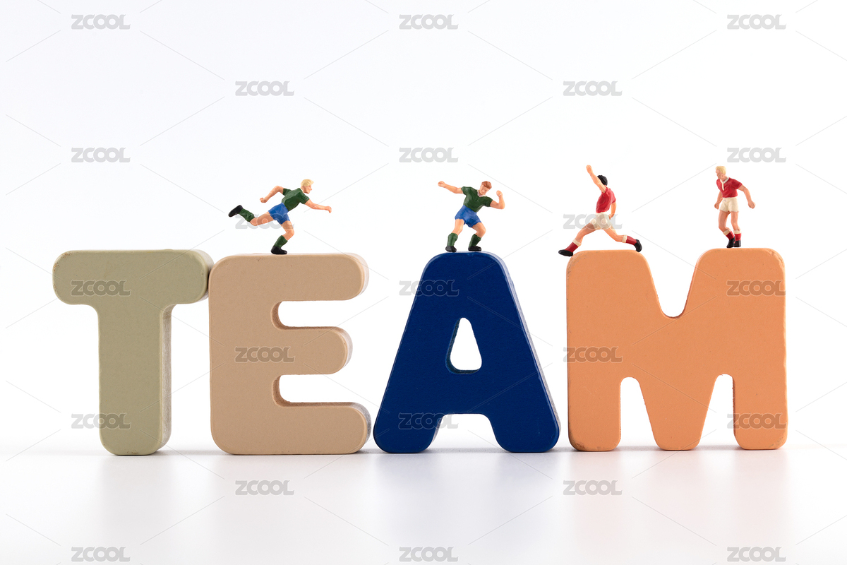 立体英文单词team和踢球的运动员（主预览-7489761） - 未分类 - 站酷设计师小羽怪原创素材 - 站酷ZCOOL