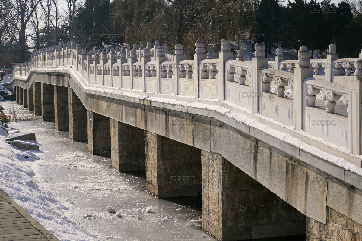 北京圓明園冬日石欄長橋景觀（主預(yù)覽-12674699） - 未分類 - 站酷設(shè)計師do_do2008原創(chuàng)素材 - 站酷ZCOOL