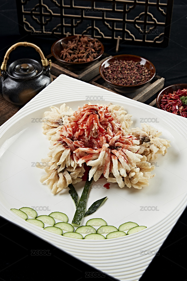 油炸澆汁獅子魚（主預(yù)覽-7289432） - 未分類 - 站酷設(shè)計(jì)師藍(lán)太陽TNT原創(chuàng)素材 - 站酷ZCOOL