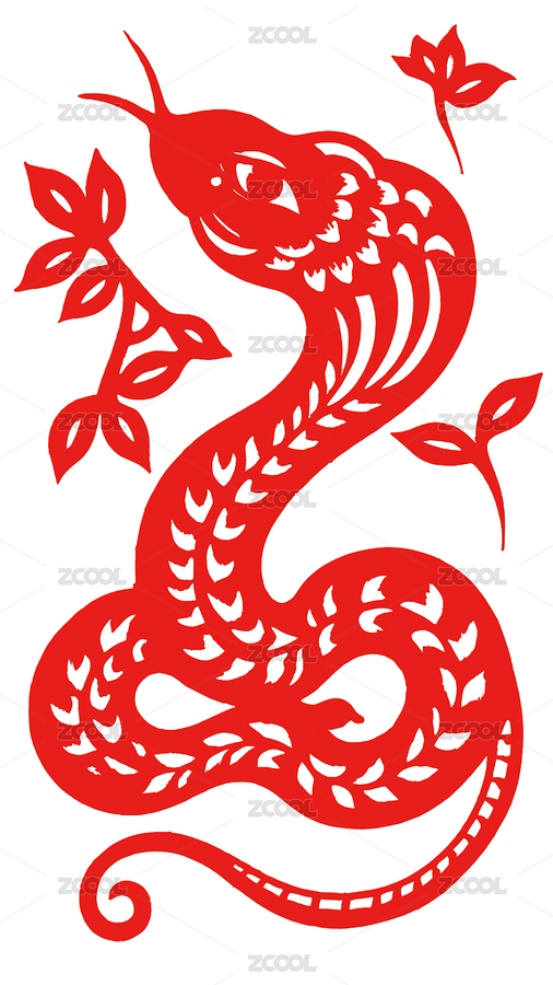 生肖蛇剪纸艺术插画（主预览-7138119） - 未分类 - 站酷设计师CC呈原创素材 - 站酷ZCOOL