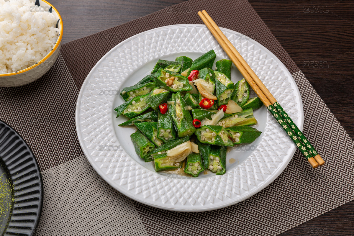 一盤清炒秋葵（主預(yù)覽-8372862） - 未分類 - 站酷設(shè)計(jì)師lilyhello原創(chuàng)素材 - 站酷ZCOOL