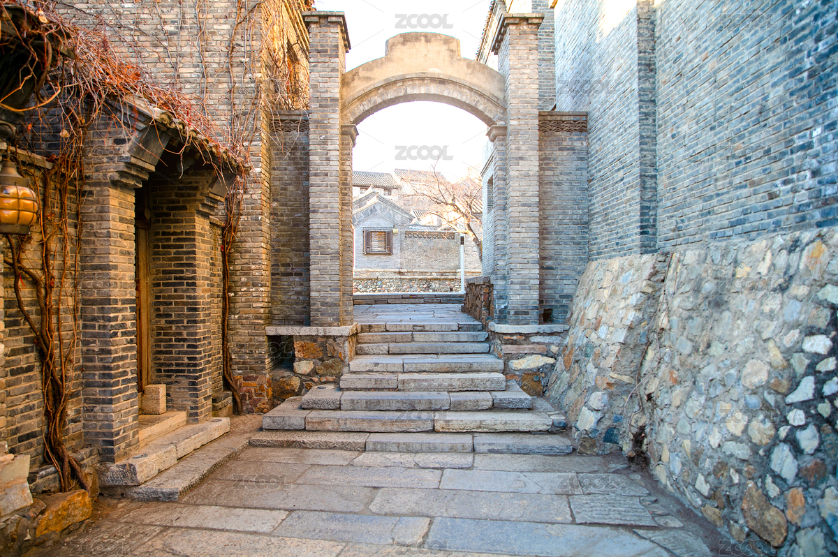 古建筑街道拱形門（主預覽-12072386） - 未分類 - 站酷設計師小羽怪原創(chuàng)素材 - 站酷ZCOOL