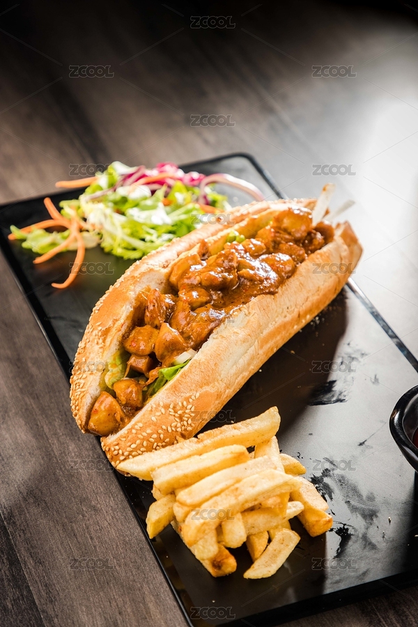 黑色餐盤上的熱狗（主預(yù)覽-4756757） - 未分類 - 站酷設(shè)計師濤麟攝影原創(chuàng)素材 - 站酷ZCOOL