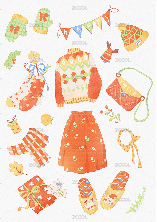 圣诞小物（主预览-4566340） - 未分类 - 站酷设计师玉米粒儿er原创素材 - 站酷ZCOOL