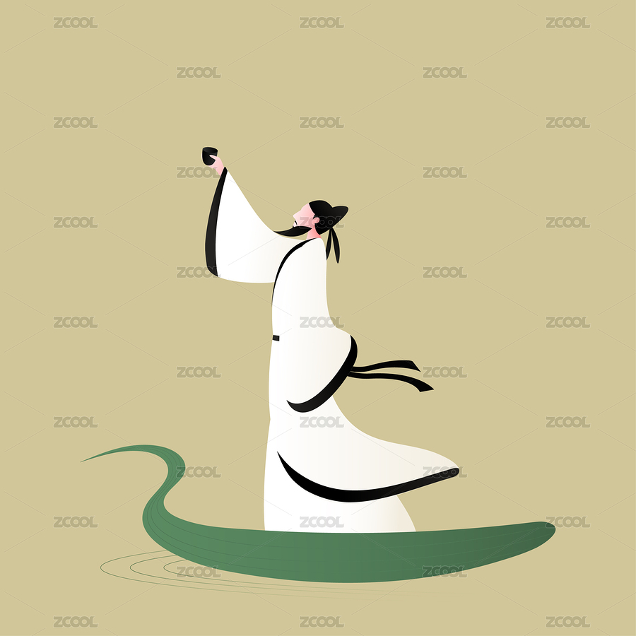 举着酒杯的古风诗人（主预览-8846113） - 未分类 - 站酷设计师三斗海水原创素材 - 站酷ZCOOL