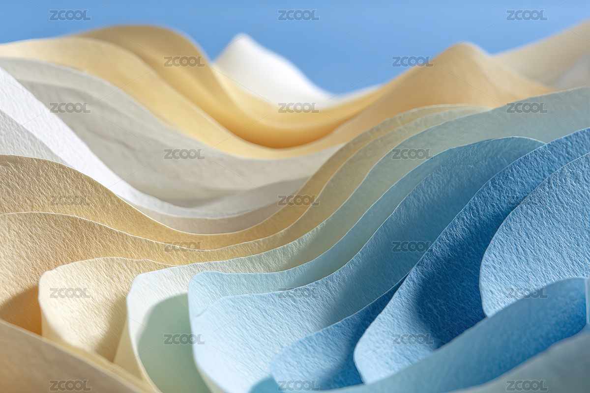 層疊色彩的紙張波浪造型（主預(yù)覽-11500733） - 未分類(lèi) - 站酷設(shè)計(jì)師Pingjing1125原創(chuàng)素材 - 站酷ZCOOL