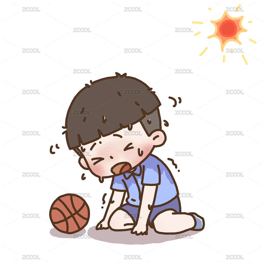中暑的小孩（主預(yù)覽-2786924） - 未分類 - 站酷設(shè)計師白灼小烏賊原創(chuàng)素材 - 站酷ZCOOL