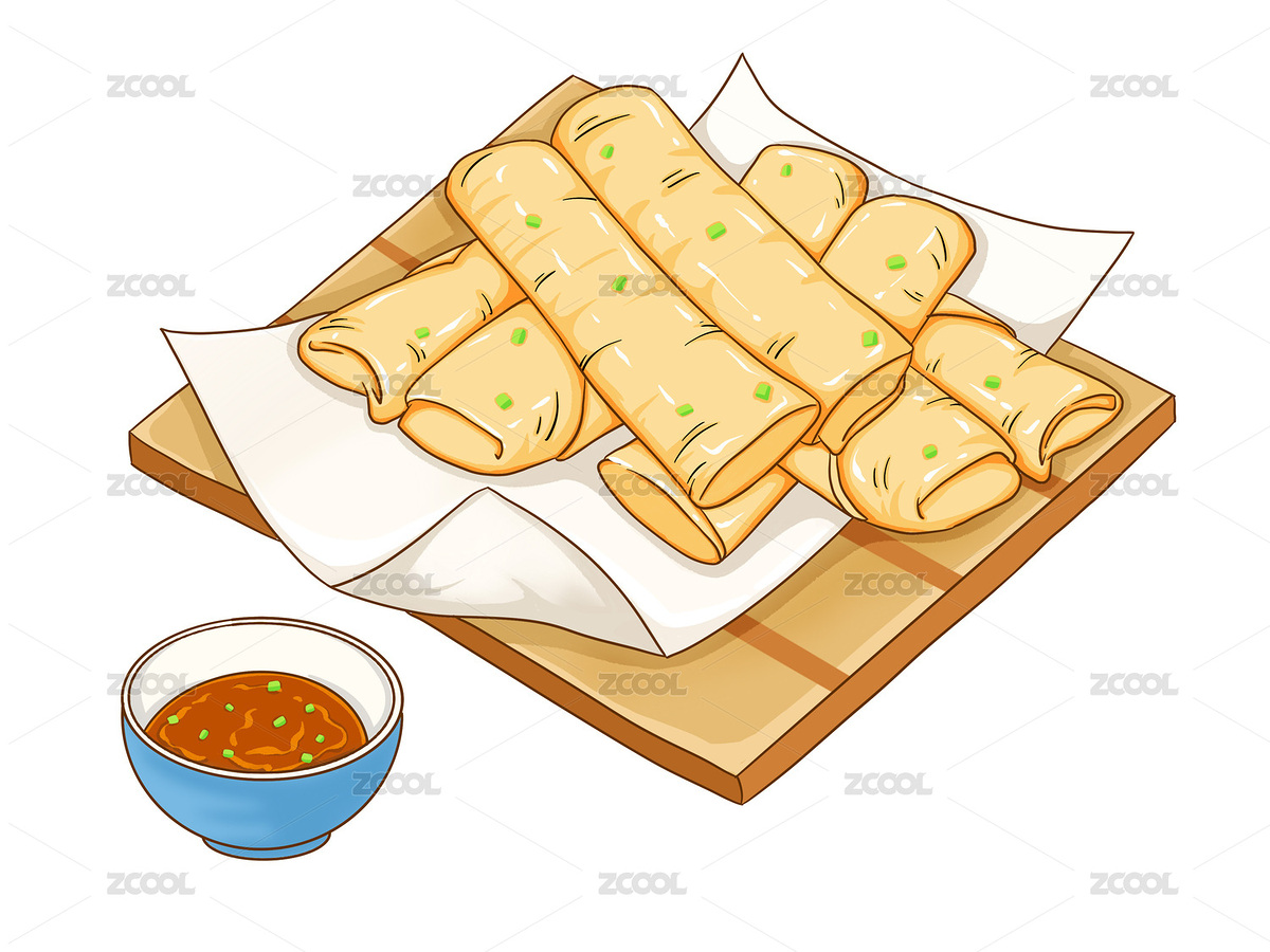 立春國(guó)潮美味春卷醬美食（主預(yù)覽-5967524） - 未分類 - 站酷設(shè)計(jì)師he562998224原創(chuàng)素材 - 站酷ZCOOL