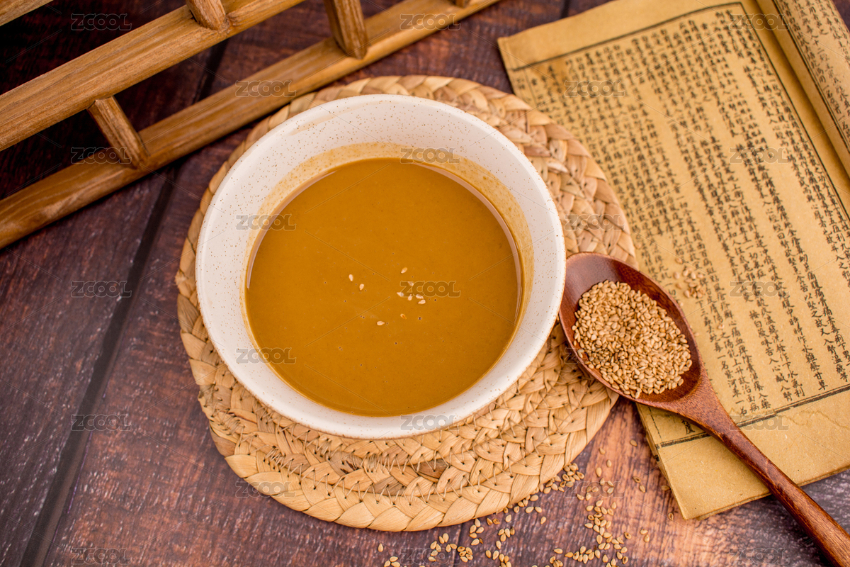 復(fù)古中式背景上的一碗芝麻醬（主預(yù)覽-361316） - 未分類 - 站酷設(shè)計(jì)師曄希原創(chuàng)素材 - 站酷ZCOOL