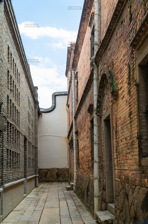 福州上下杭景區(qū)傳統(tǒng)磚墻石瓦的狹窄小巷（主預(yù)覽-12622759） - 未分類 - 站酷設(shè)計(jì)師云海路漫漫原創(chuàng)素材 - 站酷ZCOOL