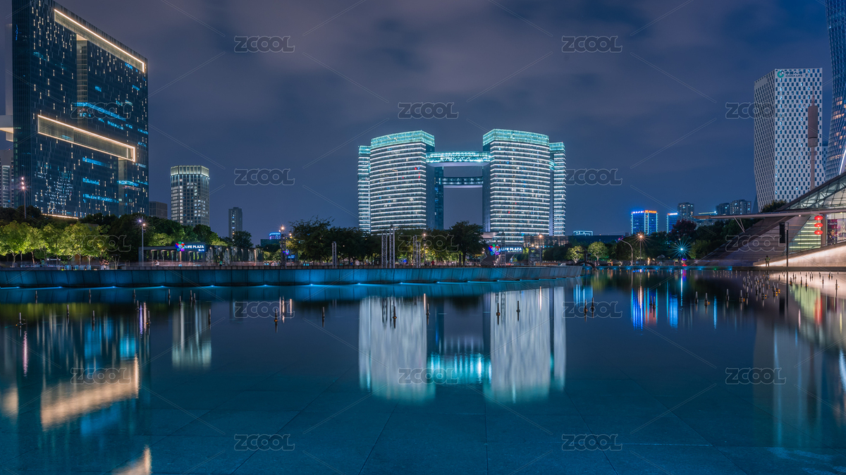 杭州錢(qián)江新城市民中心夜景（主預(yù)覽-6194815） - 未分類(lèi) - 站酷設(shè)計(jì)師心銳志遠(yuǎn)原創(chuàng)素材 - 站酷ZCOOL