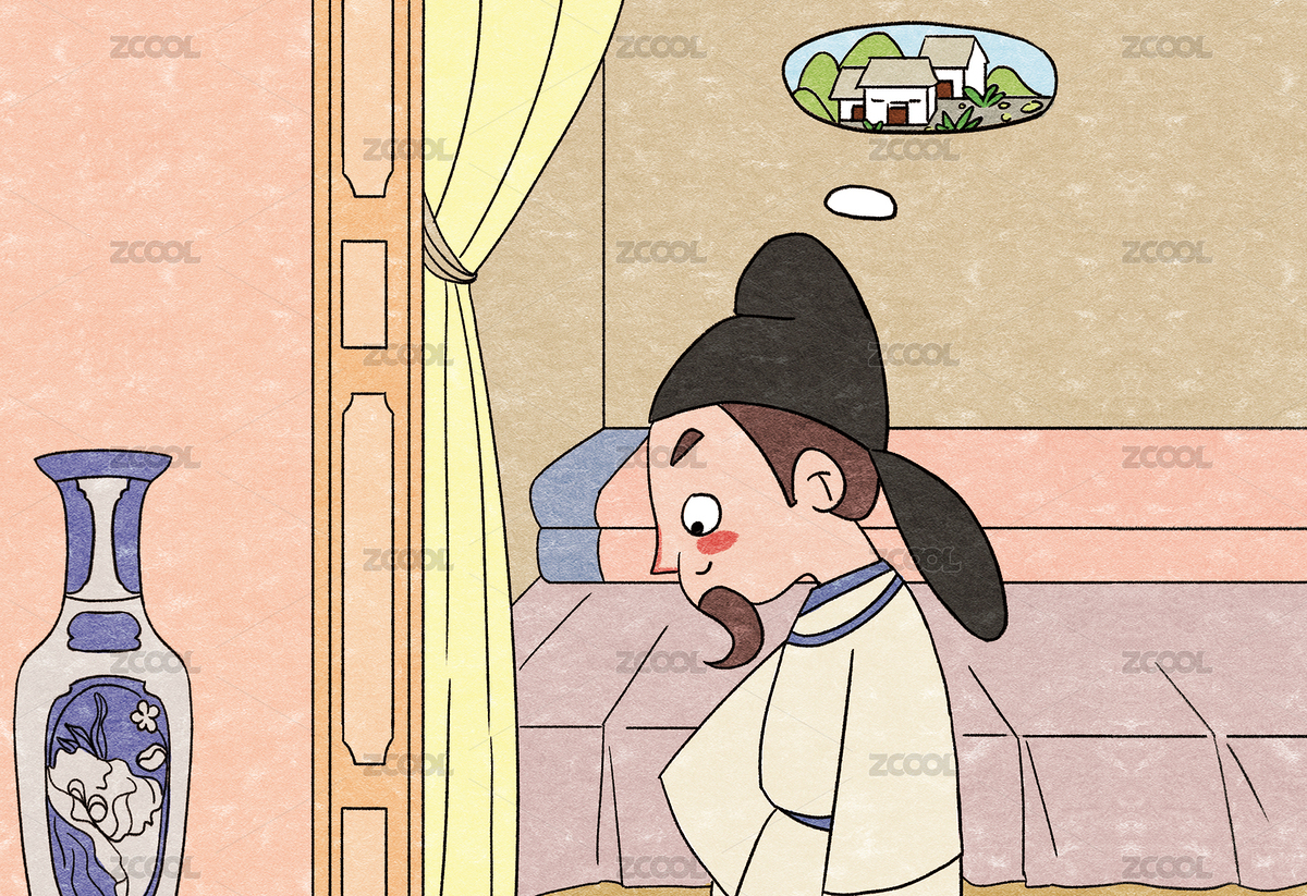 靜夜思李白（主預覽-5595843） - 未分類 - 站酷設計師C娃加油原創(chuàng)素材 - 站酷ZCOOL