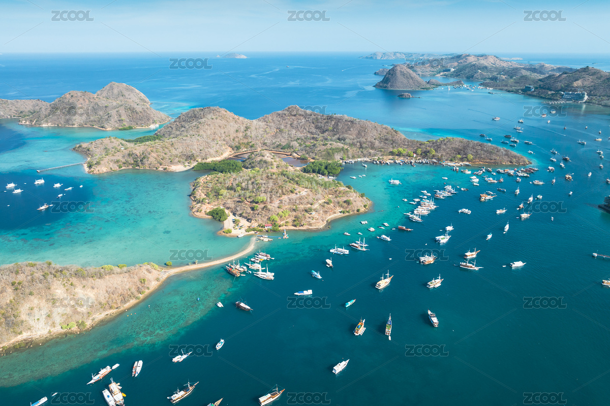 印尼科莫多拉布安巴焦海上船舶航拍风光（主预览-7180732） - 未分类 - 站酷设计师陈小羊Timeline原创素材 - 站酷ZCOOL