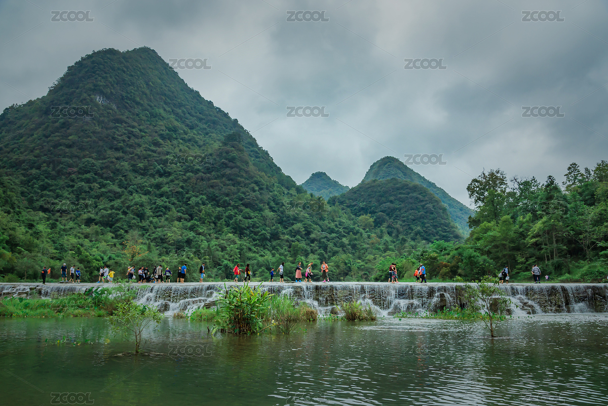 中國貴州小七孔景區(qū)山水風光（主預覽-3779192） - 未分類 - 站酷設計師樂在途中的馬原創(chuàng)素材 - 站酷ZCOOL
