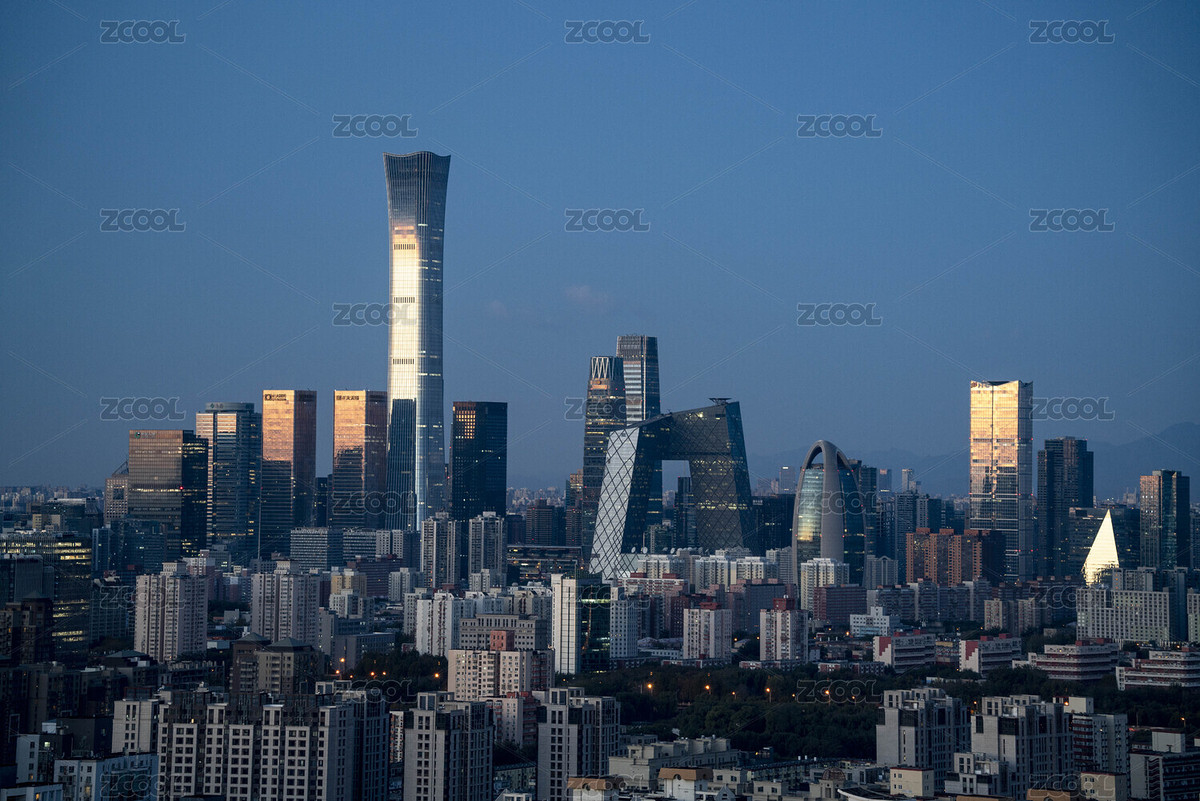 中國北京國貿(mào)CBD中國尊日出藍調(diào)夜景蘇醒（主預(yù)覽-3003518） - 未分類 - 站酷設(shè)計師新蜂視覺原創(chuàng)素材 - 站酷ZCOOL
