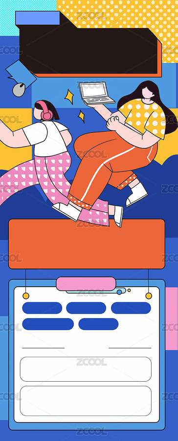 運(yùn)營（招聘、開學(xué)、教育培訓(xùn)）長圖海報(bào)模板（主預(yù)覽-2650461） - 未分類 - 站酷設(shè)計(jì)師夏黑xiahei原創(chuàng)素材 - 站酷ZCOOL