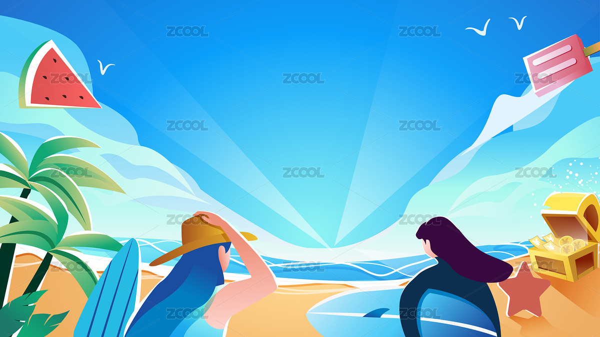 夏日上新 夏天促销活动主题背景（主预览-9029616） - 未分类 - 站酷设计师Z93362007原创素材 - 站酷ZCOOL