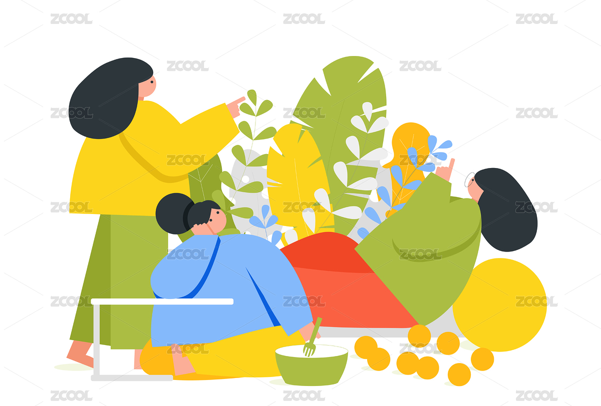 商業(yè)插畫（主預(yù)覽-8916132） - 未分類 - 站酷設(shè)計師小栗栗云原創(chuàng)素材 - 站酷ZCOOL