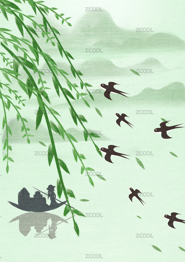 人間四月天春天場(chǎng)景插畫（主預(yù)覽-4218047） - 未分類 - 站酷設(shè)計(jì)師愛畫畫的Yyy丶原創(chuàng)素材 - 站酷ZCOOL