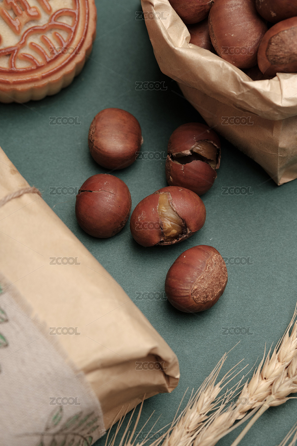 寶石綠背景月歷包裹信封麥穗板栗中秋月餅（主預(yù)覽-7784272） - 未分類 - 站酷設(shè)計師時光捕手Timecatc原創(chuàng)素材 - 站酷ZCOOL