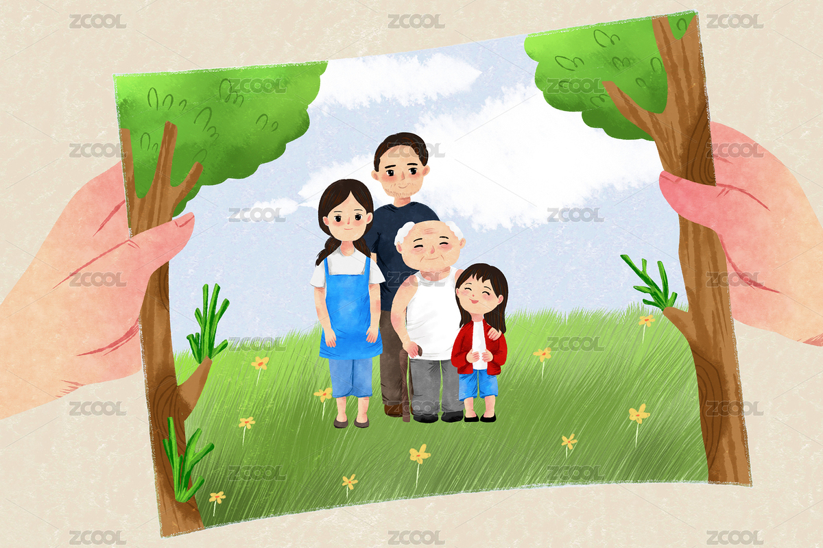 手繪二插繪本全家福（主預(yù)覽-8784989） - 未分類 - 站酷設(shè)計(jì)師高玉樞shu原創(chuàng)素材 - 站酷ZCOOL