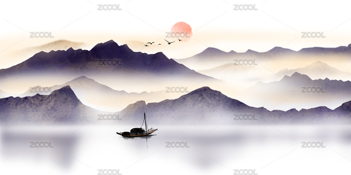 新中式水墨装饰画（主预览-6428155） - 未分类 - 站酷设计师秋禅境原创素材 - 站酷ZCOOL