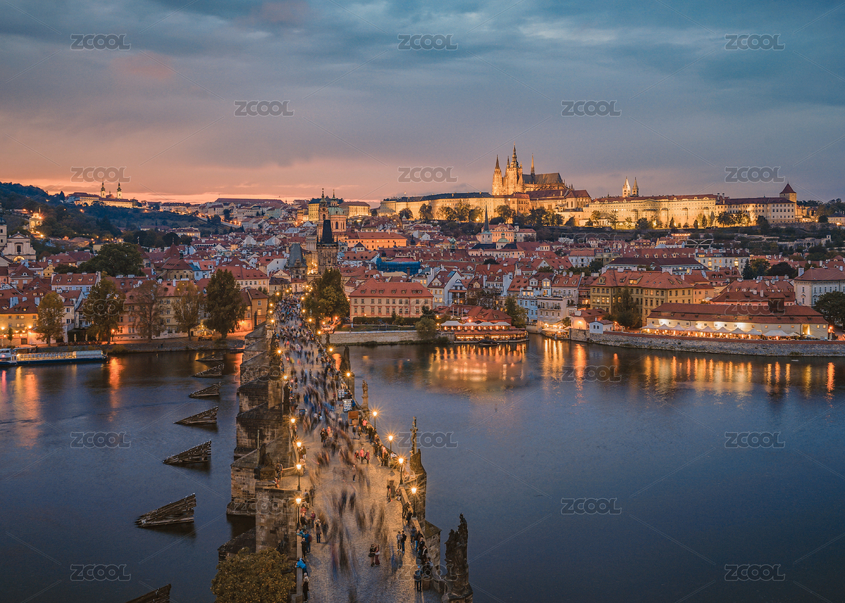 捷克布拉格查理大橋日落（主預(yù)覽-7998455） - 未分類 - 站酷設(shè)計(jì)師億線拍照師傅原創(chuàng)素材 - 站酷ZCOOL
