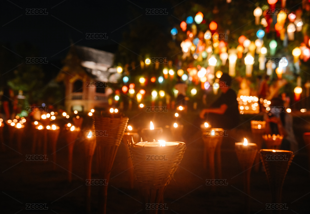 泰國清邁水燈節(jié)期間盼道寺內(nèi)的燭光（主預(yù)覽-12516819） - 未分類 - 站酷設(shè)計(jì)師sweetriver原創(chuàng)素材 - 站酷ZCOOL