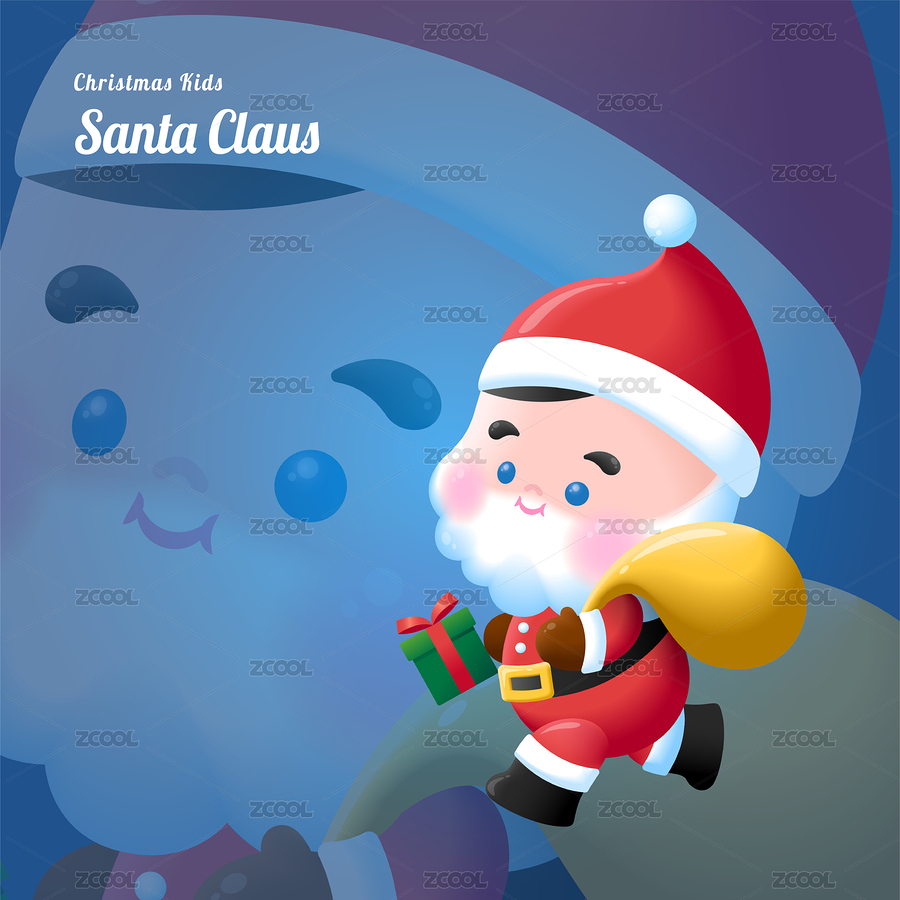 圣诞节扮演圣诞老人的小孩（主预览-483013） - 未分类 - 站酷设计师StarryDesign原创素材 - 站酷ZCOOL