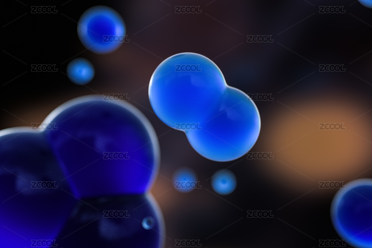 聚集融合的微生物球体，三维渲染（主预览-5323106） - 未分类 - 站酷设计师VinkFan原创素材 - 站酷ZCOOL