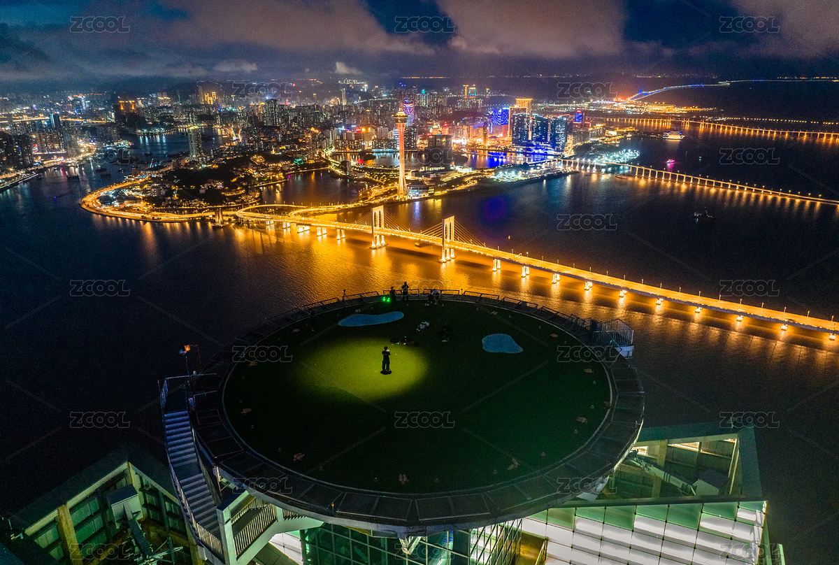 大灣區(qū)澳門城市夜景風光航拍（主預覽-255299） - 未分類 - 站酷設計師吃不胖的Lin原創(chuàng)素材 - 站酷ZCOOL