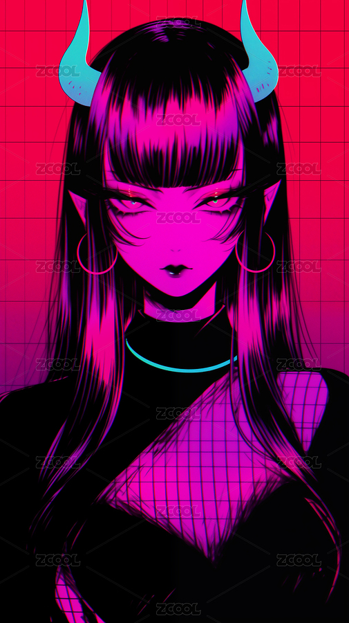 手繪卡通漂亮的惡魔女孩插畫（主預(yù)覽-5543725） - 未分類 - 站酷設(shè)計(jì)師大田俊后生原創(chuàng)素材 - 站酷ZCOOL