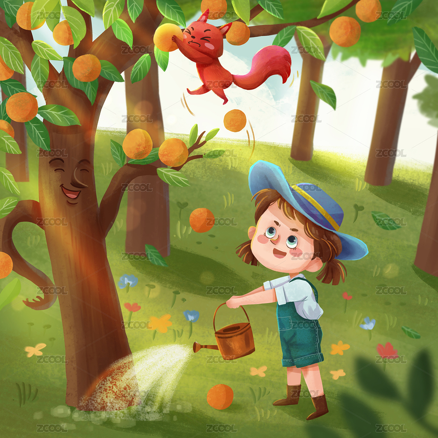 偷吃水果的松鼠（主預覽-1564217） - 未分類 - 站酷設計師篤志篤行原創(chuàng)素材 - 站酷ZCOOL