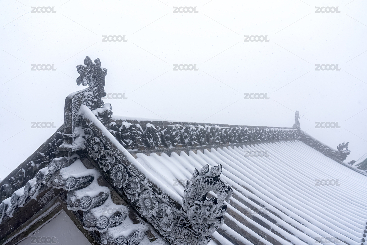 武當(dāng)山寒冷大雪中的屋脊脊獸（主預(yù)覽-12515548） - 未分類 - 站酷設(shè)計(jì)師哈哈80808原創(chuàng)素材 - 站酷ZCOOL