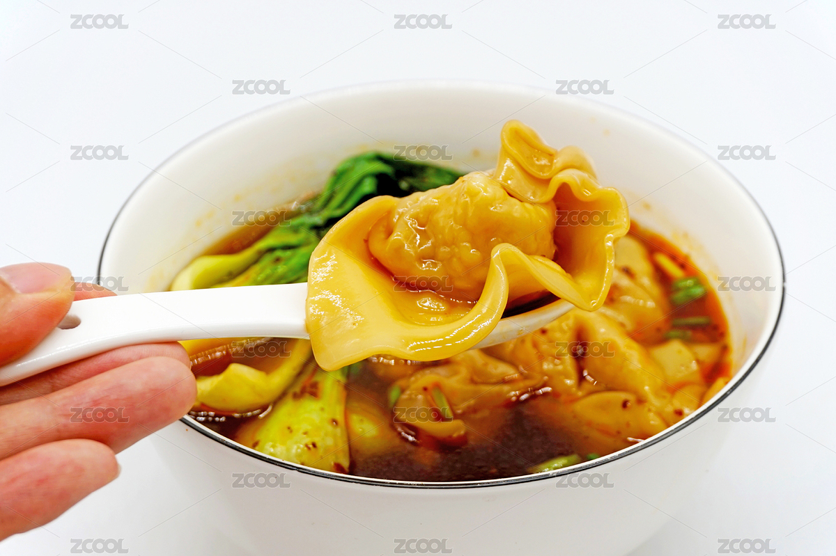 白色背景的四川特色小吃红油抄手（主预览-8447983） - 未分类 - 站酷设计师范范0809原创素材 - 站酷ZCOOL