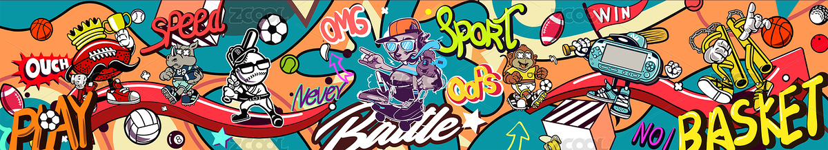 嘻哈插画长图（主预览-8316200） - 未分类 - 站酷设计师晓磊Kind原创素材 - 站酷ZCOOL